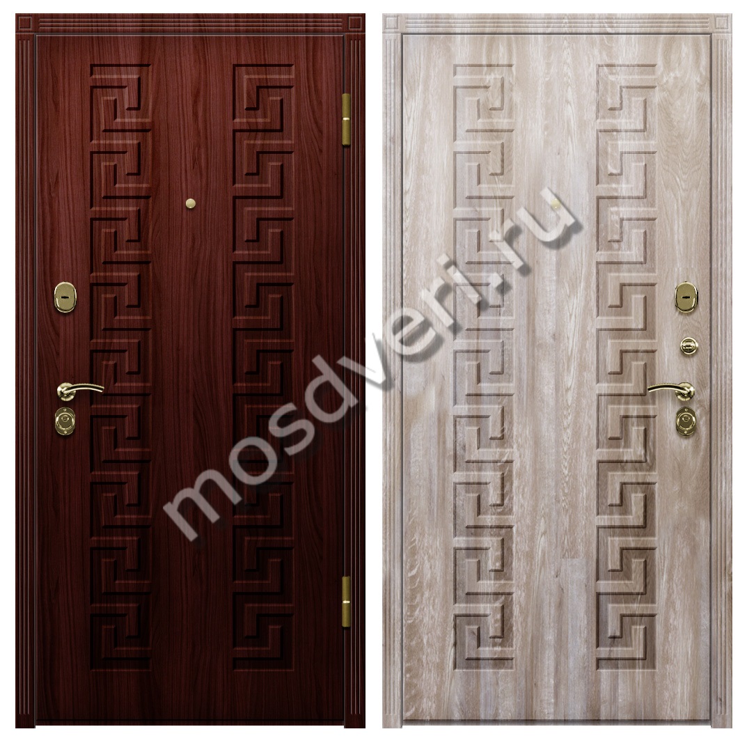 Одностворчатая входная дверь МДФ для частного дома с терморазрывом - купить от производителя Мосдвери Одностворчатая входная дверь МДФ для частного дома с терморазрывом